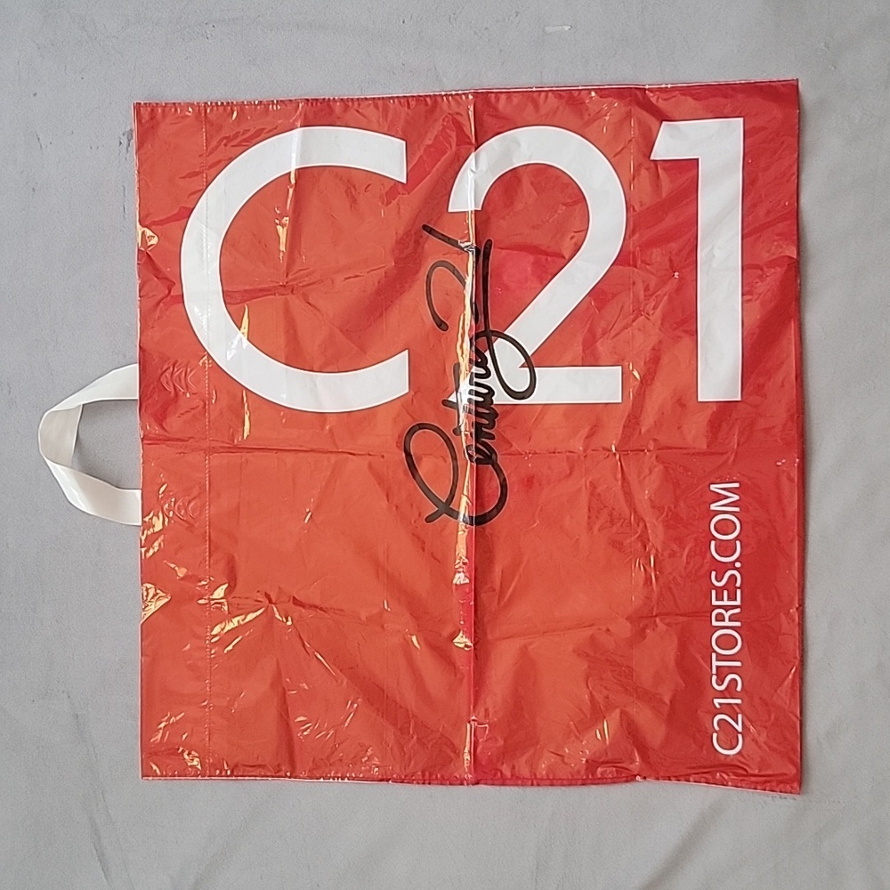 Vintage Century21 Plastic Shopping Bag, Size 22"x21"